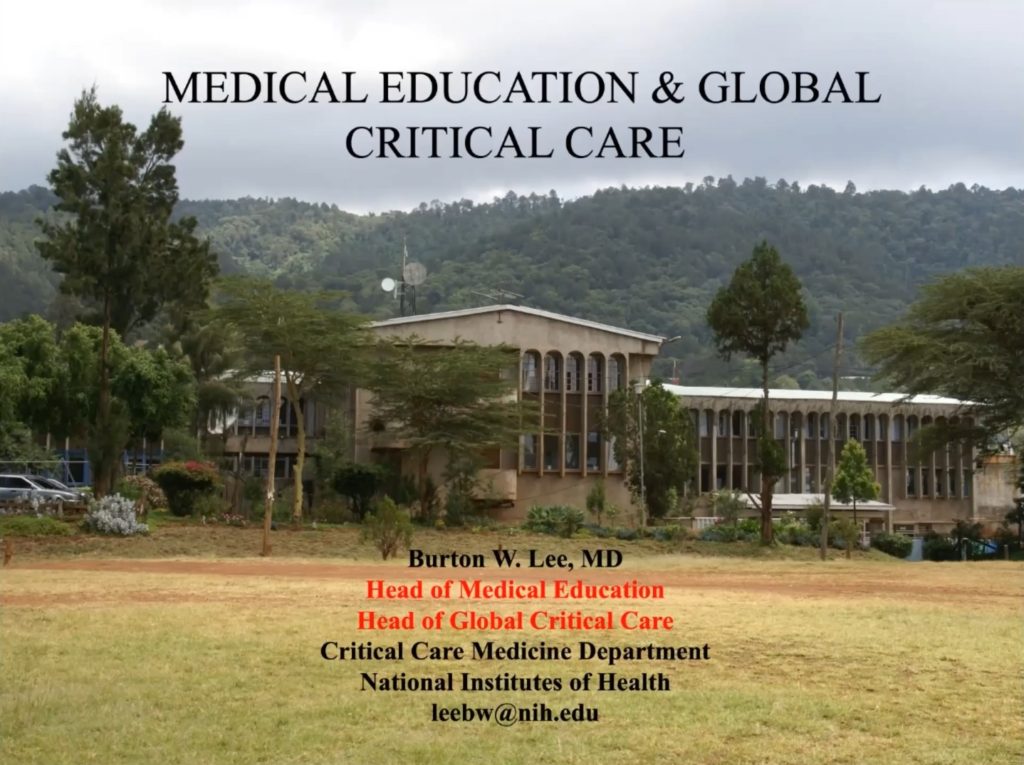 Lee – Medical Education and Global Critical Care